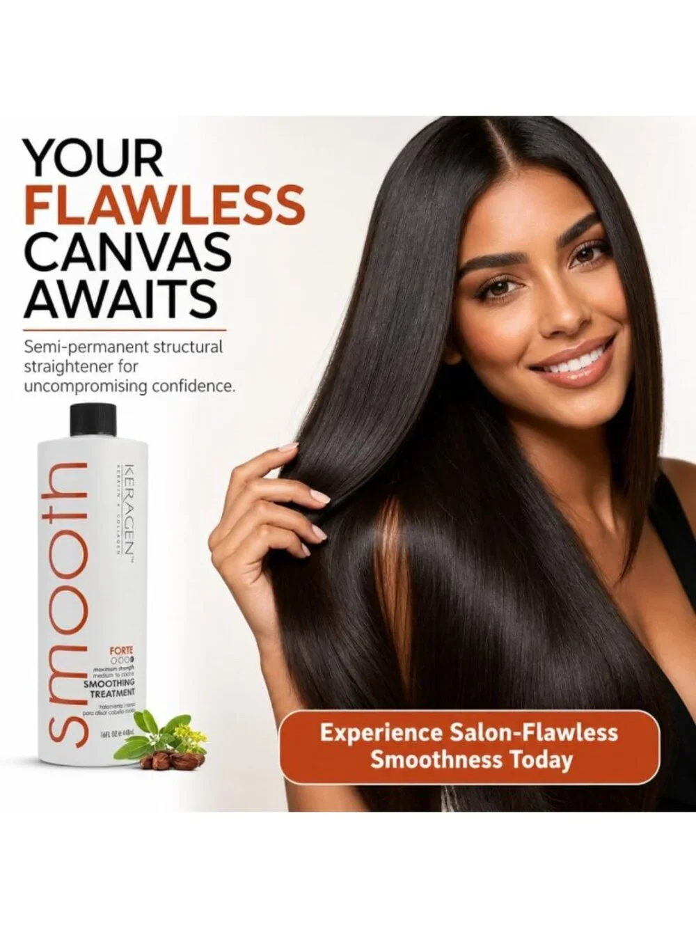 Brazilian Keratin Smoothing Treatment - Sulfate-Free Blowout for Frizzy Hair